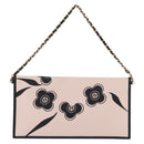 CHANEL Chain Shoulder Bag Canvas Pink Gold CC Auth 210045V-3