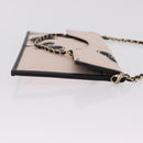 CHANEL Chain Shoulder Bag Canvas Pink Gold CC Auth 210045V-4