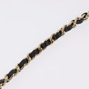 CHANEL Chain Shoulder Bag Canvas Pink Gold CC Auth 210045V-9