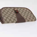 GUCCI GG Supreme Web Sherry Line Bag PVC Beige Gold 156 01 030 Auth 210047-6