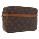 LOUIS VUITTON Monogram Compiegne 23 Clutch Bag M51847 LV Auth 210048-1