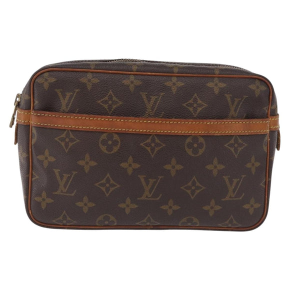 LOUIS VUITTON Monogram Compiegne 23 Clutch Bag M51847 LV Auth 210048