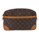LOUIS VUITTON Monogram Compiegne 28 Clutch Bag M51845 LV Auth 210050-2