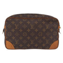 LOUIS VUITTON Monogram Compiegne 28 Clutch Bag M51845 LV Auth 210050-3