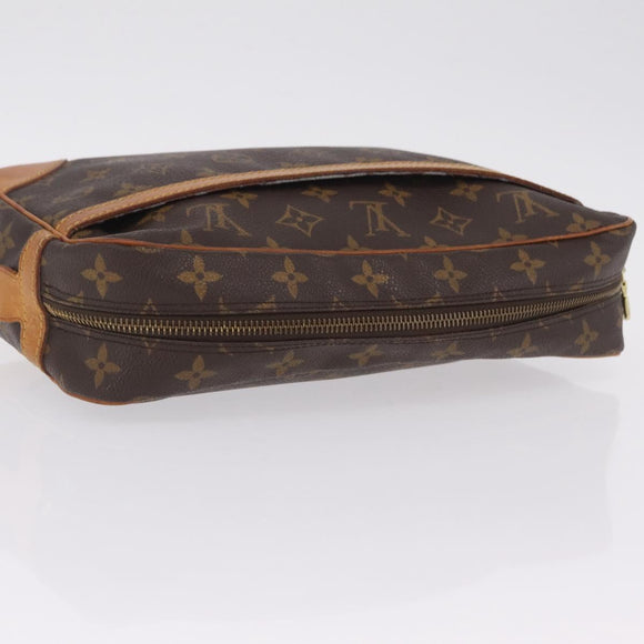 LOUIS VUITTON Monogram Compiegne 28 Clutch Bag M51845 LV Auth 210050
