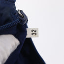PRADA Hand Pouch Hand Bag Nylon Blue Silver Auth 210051A-22