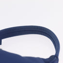 PRADA Hand Pouch Hand Bag Nylon Blue Silver Auth 210051A-9