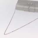 Salvatore Ferragamo Gancini Chain Shoulder Bag Satin Gray Silver Auth 210053A-8