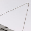 Salvatore Ferragamo Gancini Chain Shoulder Bag Satin Gray Silver Auth 210053A-9