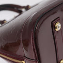LOUIS VUITTON Monogram Vernis Alma PM Hand Bag Amarante M91611 LV Auth 210054-12