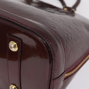 LOUIS VUITTON Monogram Vernis Alma PM Hand Bag Amarante M91611 LV Auth 210054-13