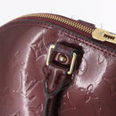 LOUIS VUITTON Monogram Vernis Alma PM Hand Bag Amarante M91611 LV Auth 210054-18