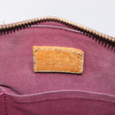 LOUIS VUITTON Monogram Vernis Alma PM Hand Bag Amarante M91611 LV Auth 210054-19