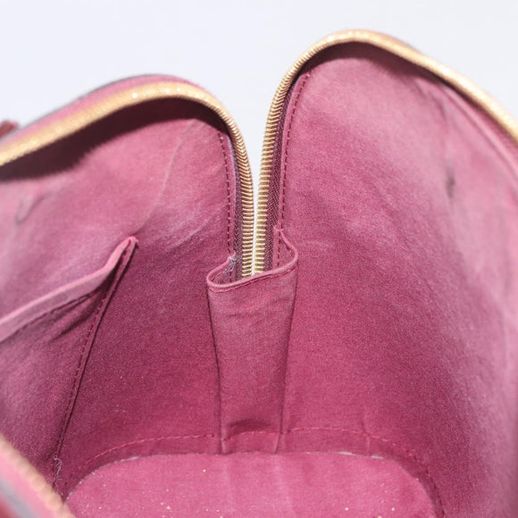LOUIS VUITTON Monogram Vernis Alma PM Hand Bag Amarante M91611 LV Auth 210054