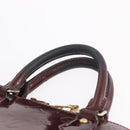 LOUIS VUITTON Monogram Vernis Alma PM Hand Bag Amarante M91611 LV Auth 210054-9
