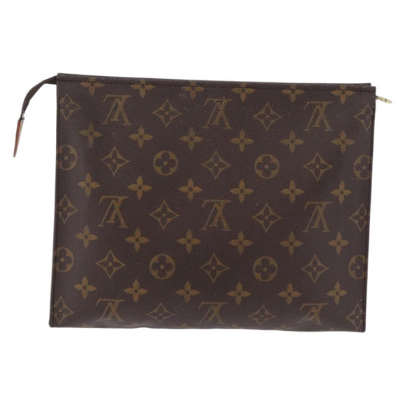 LOUIS VUITTON Monogram Poche Toilette 26 Pouch M47542 LV Auth 210058