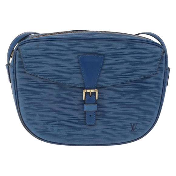LOUIS VUITTON Epi Jeune Fille MM Shoulder Bag Toledo Blue M52155 LV Auth 210059A