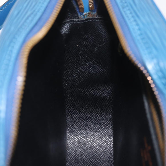 LOUIS VUITTON Epi Jeune Fille MM Shoulder Bag Toledo Blue M52155 LV Auth 210059A