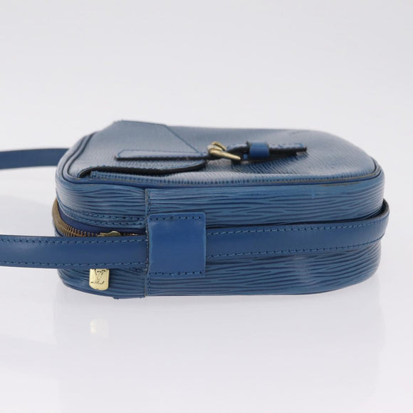 LOUIS VUITTON Epi Jeune Fille MM Shoulder Bag Toledo Blue M52155 LV Auth 210059A