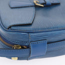 LOUIS VUITTON Epi Jeune Fille MM Shoulder Bag Toledo Blue M52155 LV Auth 210059A-6