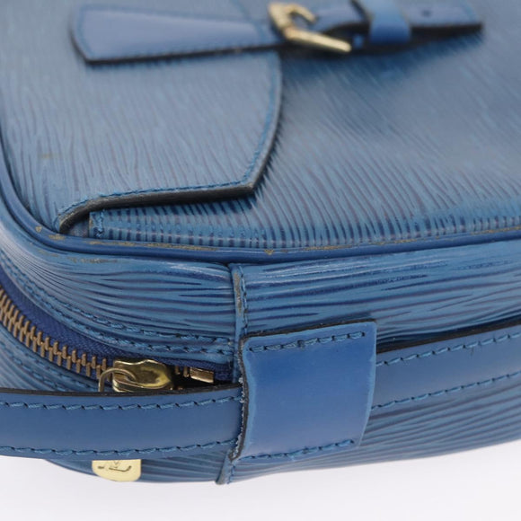LOUIS VUITTON Epi Jeune Fille MM Shoulder Bag Toledo Blue M52155 LV Auth 210059A