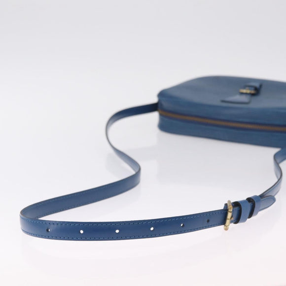 LOUIS VUITTON Epi Jeune Fille MM Shoulder Bag Toledo Blue M52155 LV Auth 210059A