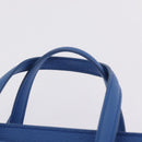 Salvatore Ferragamo Gancini Amy Hand Bag Leather 2way Blue Gold Auth 210060V-8
