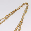 Bally Chain Shoulder Bag Leather Gold Auth 210061A-10