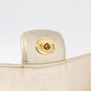 Bally Chain Shoulder Bag Leather Gold Auth 210061A-19