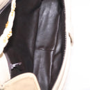 Bally Chain Shoulder Bag Leather Ivory Gold Auth 210062A-20