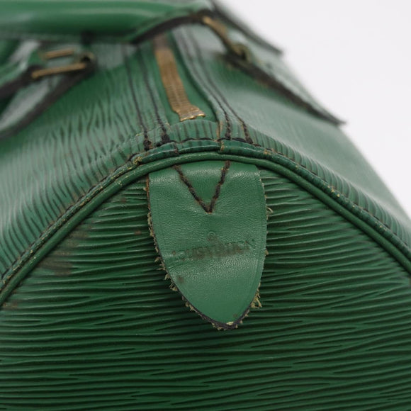 LOUIS VUITTON Epi Speedy 35 Hand Bag Borneo Green M42994 LV Auth 210064