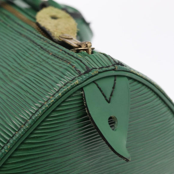 LOUIS VUITTON Epi Speedy 35 Hand Bag Borneo Green M42994 LV Auth 210064