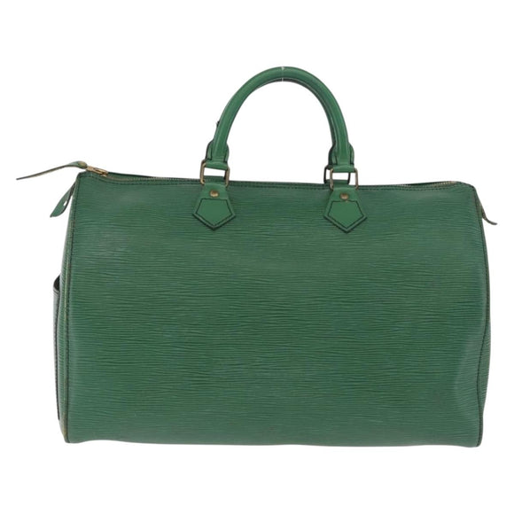 LOUIS VUITTON Epi Speedy 35 Hand Bag Borneo Green M42994 LV Auth 210064