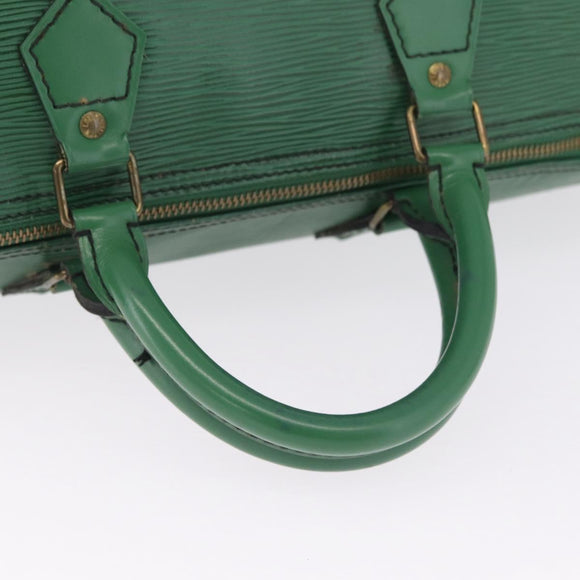 LOUIS VUITTON Epi Speedy 35 Hand Bag Borneo Green M42994 LV Auth 210064
