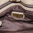 Miu Miu Hand Bag Vitellolux 2way Beige Gold Auth 210070V-16