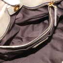 Miu Miu Hand Bag Vitellolux 2way Beige Gold Auth 210070V-21