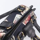 CELINE Hand Bag Canvas Leather Multicolor Gold Auth 210073-18