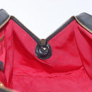 CELINE Hand Bag Canvas Leather Multicolor Gold Auth 210073-22