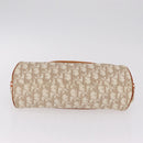 Christian Dior Trotter Canvas Romantic Chain Bag PVC Beige Silver Auth 210075A-11