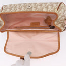 Christian Dior Trotter Canvas Romantic Chain Bag PVC Beige Silver Auth 210075A-18