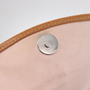 Christian Dior Trotter Canvas Romantic Chain Bag PVC Beige Silver Auth 210075A-19