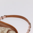 Christian Dior Trotter Canvas Romantic Chain Bag PVC Beige Silver Auth 210075A-8