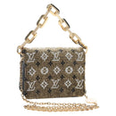 LOUIS VUITTON Monogram Beads Kussan BB Bag Beads Gold M22429 LV Auth 210076SM-1