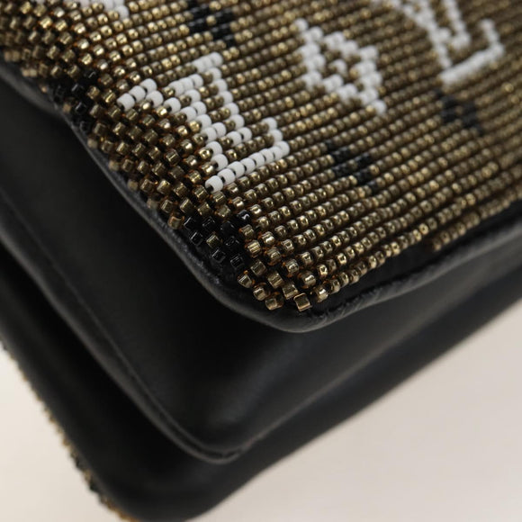 LOUIS VUITTON Monogram Beads Kussan BB Bag Beads Gold M22429 LV Auth 210076SM