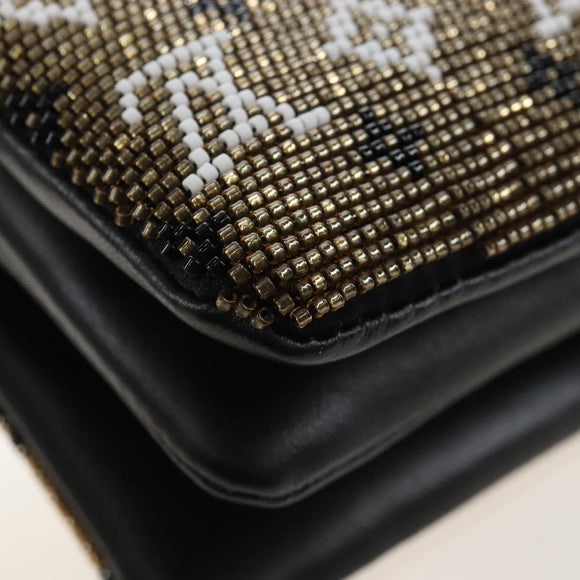 LOUIS VUITTON Monogram Beads Kussan BB Bag Beads Gold M22429 LV Auth 210076SM
