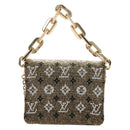 LOUIS VUITTON Monogram Beads Kussan BB Bag Beads Gold M22429 LV Auth 210076SM-2