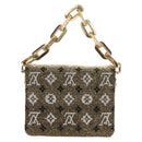 LOUIS VUITTON Monogram Beads Kussan BB Bag Beads Gold M22429 LV Auth 210076SM-3