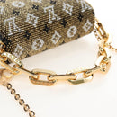 LOUIS VUITTON Monogram Beads Kussan BB Bag Beads Gold M22429 LV Auth 210076SM-7