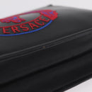 VERSACE Clutch Bag Leather Black Gold Auth 210078A-10