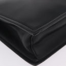 VERSACE Clutch Bag Leather Black Gold Auth 210078A-11